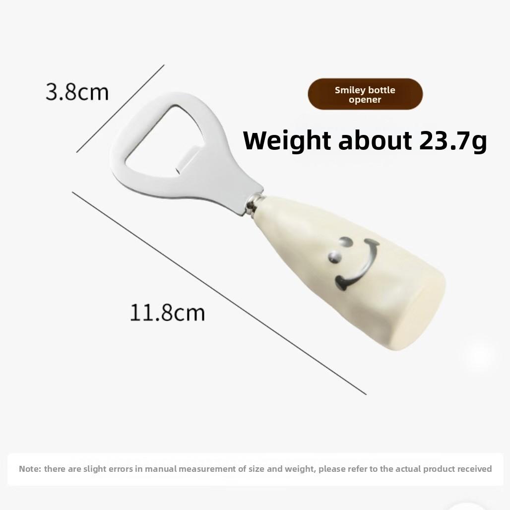 

Открывалка для бутылок «Смайлик» из нержавеющей стали и пластика, стоячая открывалка для пива для кухни, подарки 1pcs
