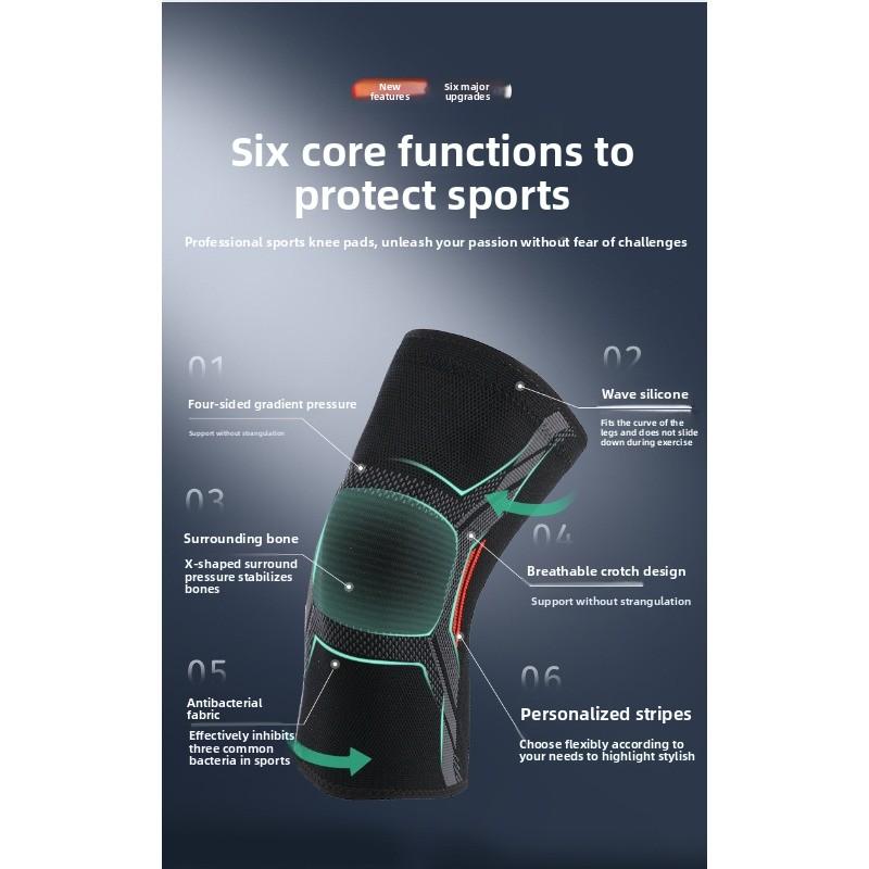 Sports Knee Support Knitted Nylon Basketball Running Protective Gear Patellar Strap Men's Knee Joint Cycling Knee Cover