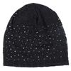 Ethnic Style Lace Beanie Hats Rhinestones Hijab Turban Cap Casual Warm Bonnet Caps  Outdoor