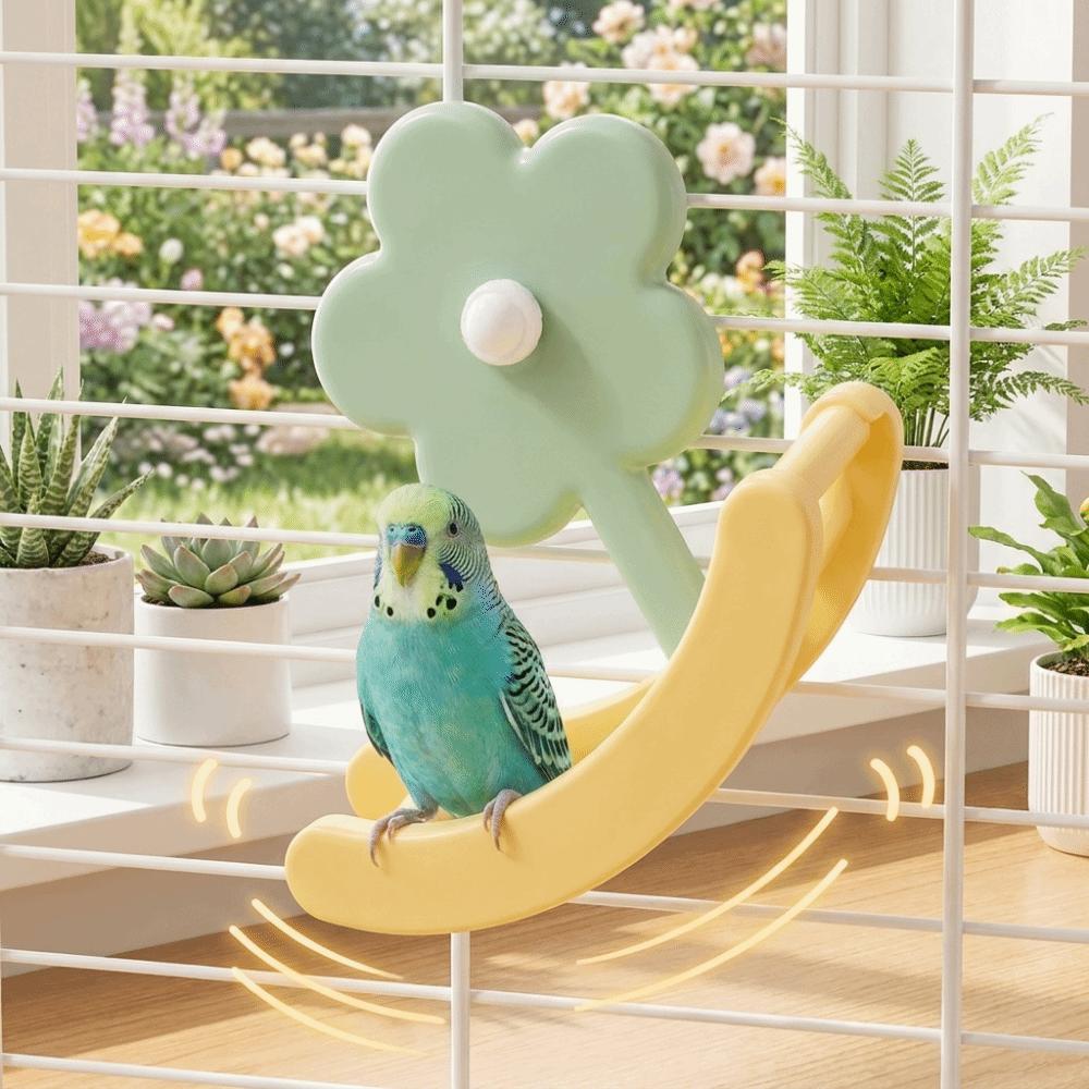 Anti Slip Bird Swing Toys Bite Resistant Climbing Ladder Toy Parrot Stand Wheel Indoor Active Play