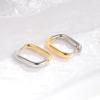 Fashion Minimalist U Shaped Hollow Geometric Hoop Earrings For Women Unique Forest Round Loop Ear Jewelry