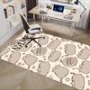 Cute, Fluffy, Cat Office Carpet Soft Polyester Entrance Carpet Washable Non Slip Machine Washable In