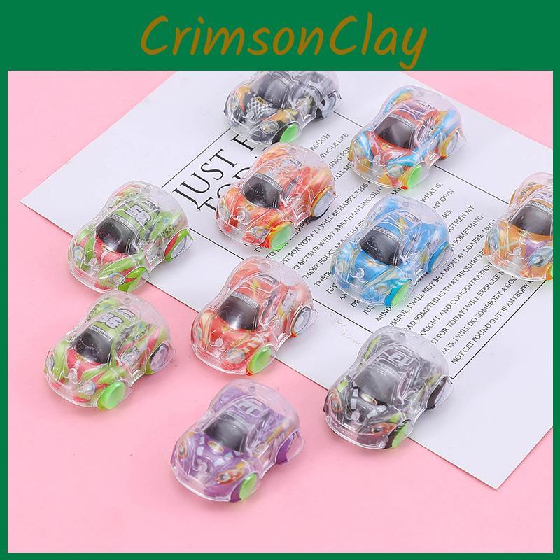 Simulation Mini Inertial Transparent Graffiti Car Model Children Toy For Play