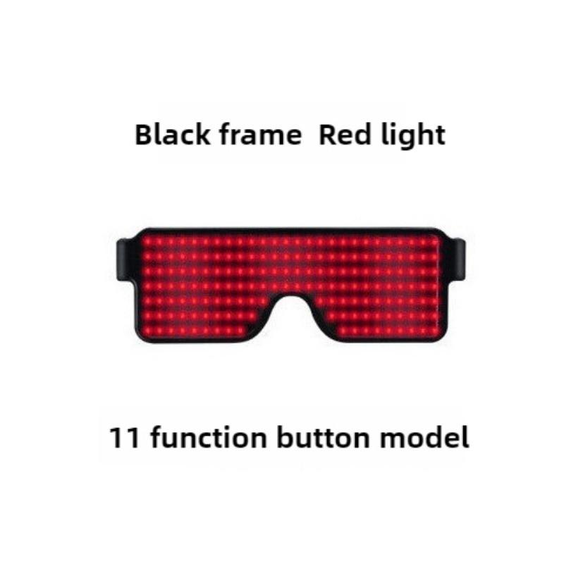 Rechargeable LED Props Stage Dynamic Glasses Luminous Glasses Christmas Party Atmosphere Decoration
