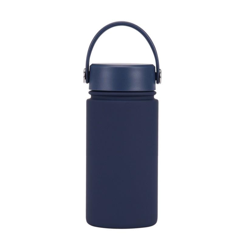 350ml Stainless Steel Vacuum Insulated Sports Water Bottle With Carry Loop 316 Inner Liner Leakproof Flip Cap