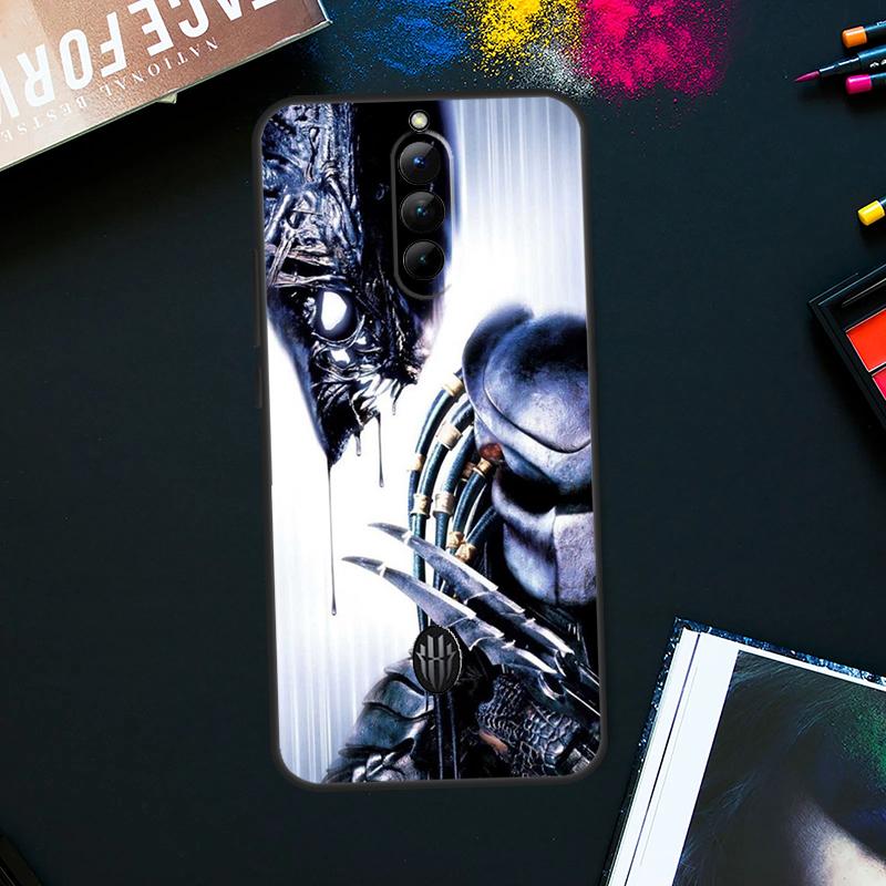 Alien Predator Case For ZTE Nubia Red Magic 8 8S Pro Plus RedMagic 9 Pro Plus 6 7 6S 7S Pro 5S 6R 5G Cover