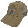 Carhartt Canvas Mesh Back Dark Khaki One Outdoor Simple Design Cap, 100286, (253), Size, Cap,