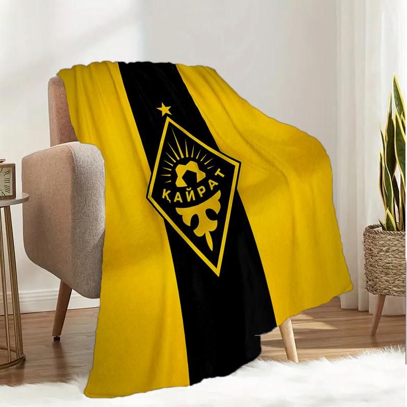 Yellow Black Kairat Blanket Lightweight Ideal Bedding Blanket Perfect for Travel, Camping, Living Rooms, Offices, Sofas, Fan Christmas gift