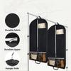 Non-Woven Fabric Hanging Clothing Protector - Extra Thick Dustproof Dust Cover,Winter Coats & Garments with Transparent Pocket