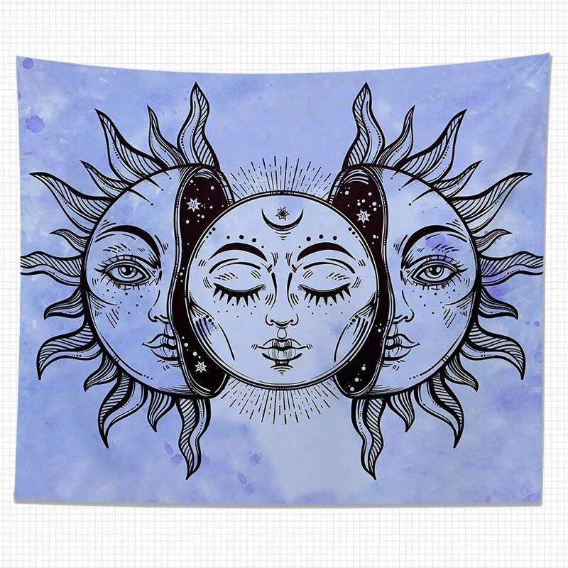 Tapiserie Zeul Soarelui Artă Totem de perete Decorare Acasă Sufragerie Agățat Pânză de fundal