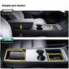 AABLT1 Center Console Organizer Tray Fit For Tesla Model 3 & Model Y 2021-2023 Center Lower Bottom Storage Box with Sunglass Holder
