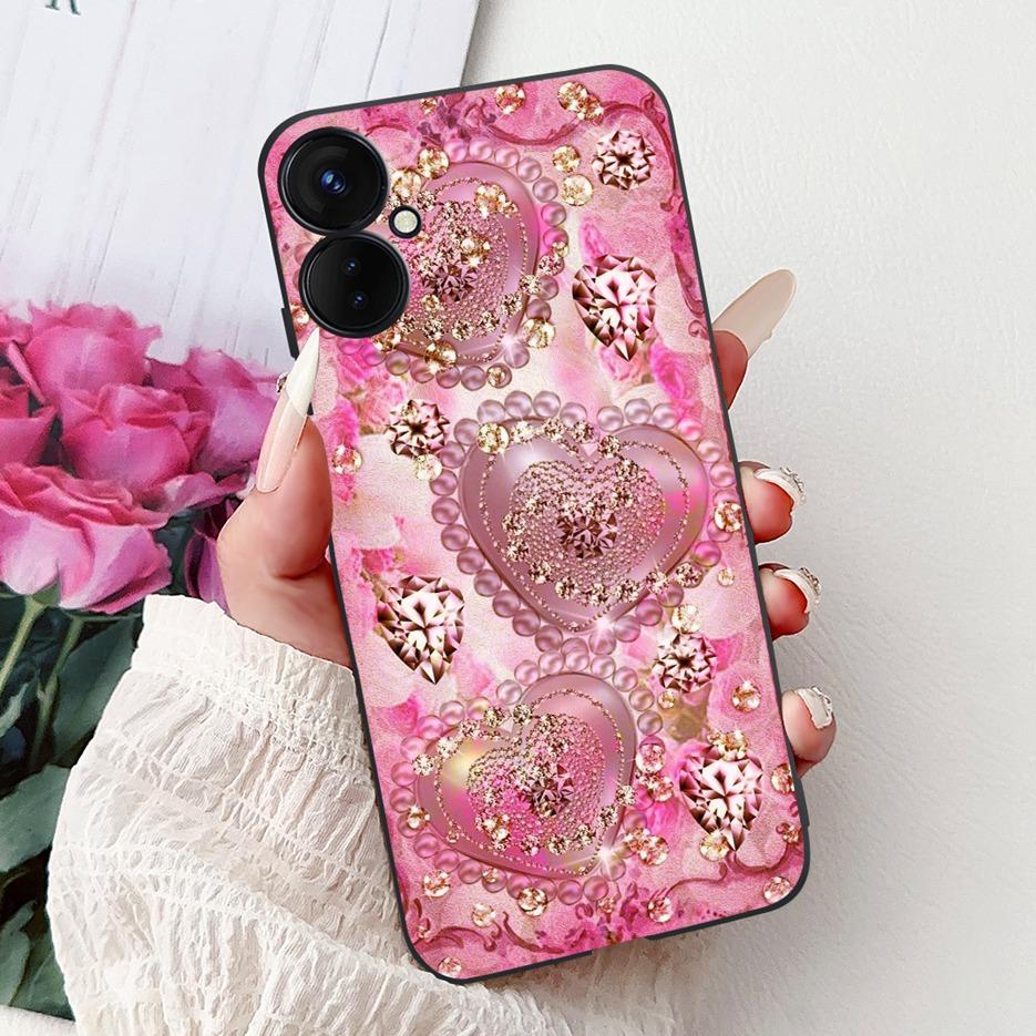 For Tecno Spark 9 Pro Case Spark9 Pro KH7n New Luxury Painted Cover Soft Silicone Phone Case For Tecno Spark 9T Spark9T KH6 Bags