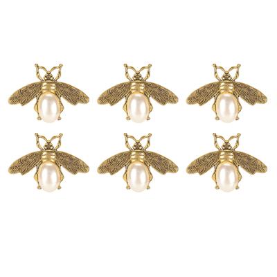 Shoe Clips Detachable Exquisite Bee Shape Decorative Shoe Buckle for High Heels Sandals 6pcs