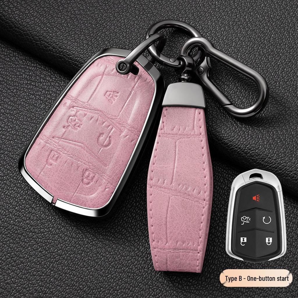 Cadillac XT5/CT6/XT4/XTS Leather Key Cover for Men and Women