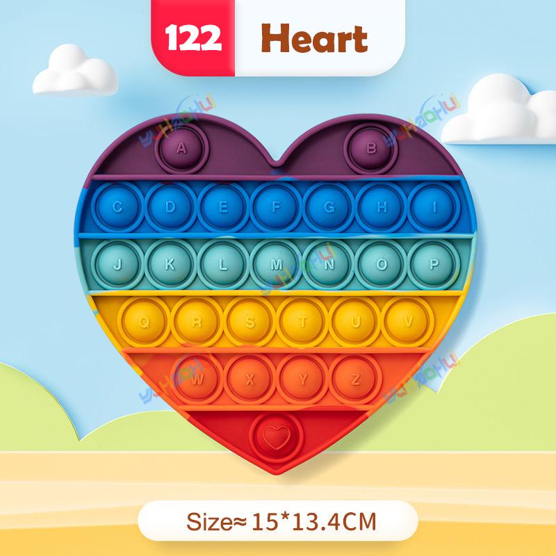 

Радужный Поп Пуш Пузырь Непоседа Игрушки Антистресс для Взрослых Детей Особые Потребности Сенсорные Игрушки Интерактивные Игрушки для Детей