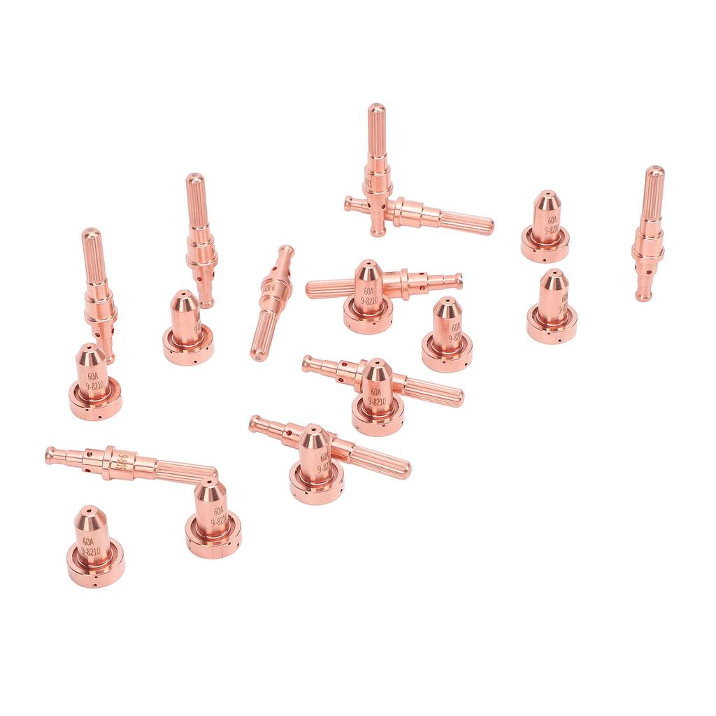 10 Set Plasma Cutting Torch Electrode Nozzle Tips 60A 98215 98210 Brass Replacement Consumables