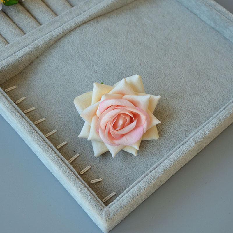 Barrette latérale rose rouge vintage pour spectacles de danse