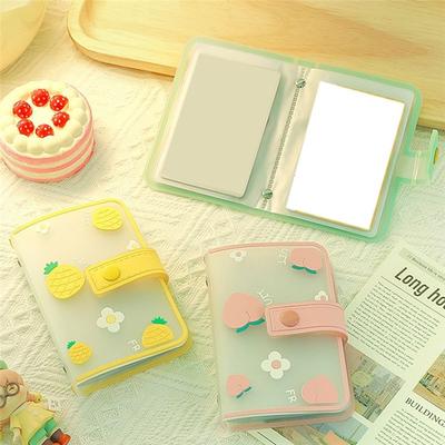 Album de rangement pour cartes postales ABWR Album pour cartes d'idoles miniatures Livre de collection de cartes Pochette de protection pour cartes