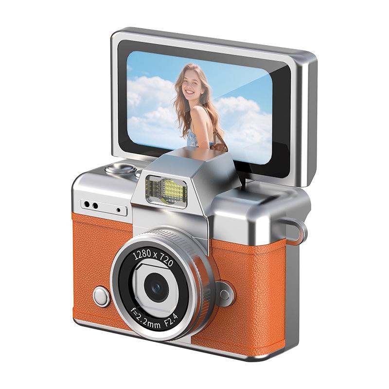 Retro CCD HD Thumb Flip Mini Digital Camera for Kids