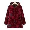 Yalu Elderly Women's Thickened Hooded Winter Cotton Jacket