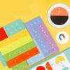 Montessori Magnetic Fraction Learning Math Toy Montessori Arithmetic Teaching Aids Wooden Book Educational Toys For Children
