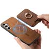 For Samsung Galaxy S25+ Magnetic Case Detachable Card Bag Leather Back Cover with Kickstand