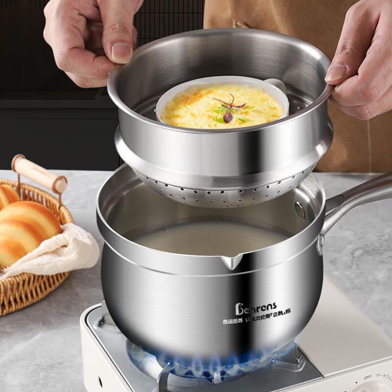 Berens 304 Stainless Steel Baby Milk Pot with Steamer