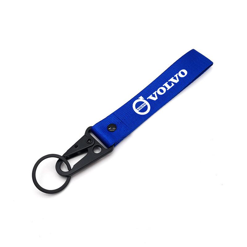 

Car Keychain Nylon Braided Wristband Lanyard For Volvo R Design XC90 XC60 S60 V40 XC40 V60 V50 S40 XC70 C30 Motorcycle Accessory