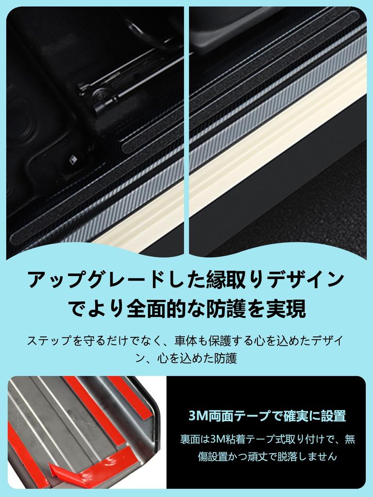 New Suzuki Jimny Nomad JC74 Door Step Jimny Door Scuff Scuff Side Step Step Door Sill Kicking Plate Set Guard, 5-door Plate, Guard, Guard, Protector,