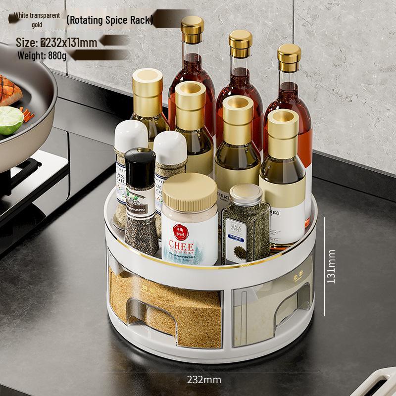 

Вращающийся ящик для хранения специй и приправ с несколькими отделениями