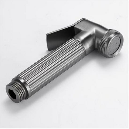 "304 Stainless Steel Bidet Spray Gun Toilet Set Wash Butt Shower Nozzle"