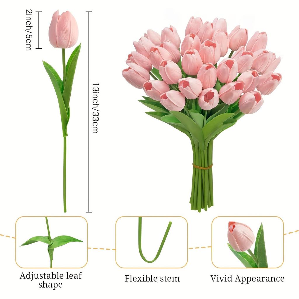 5/10Pcs Tulip Artificial Flowers Bouquet Foam Fake Flowers for Home Room Decor Garden Wedding Decoration DIY Vase Gift Accessory