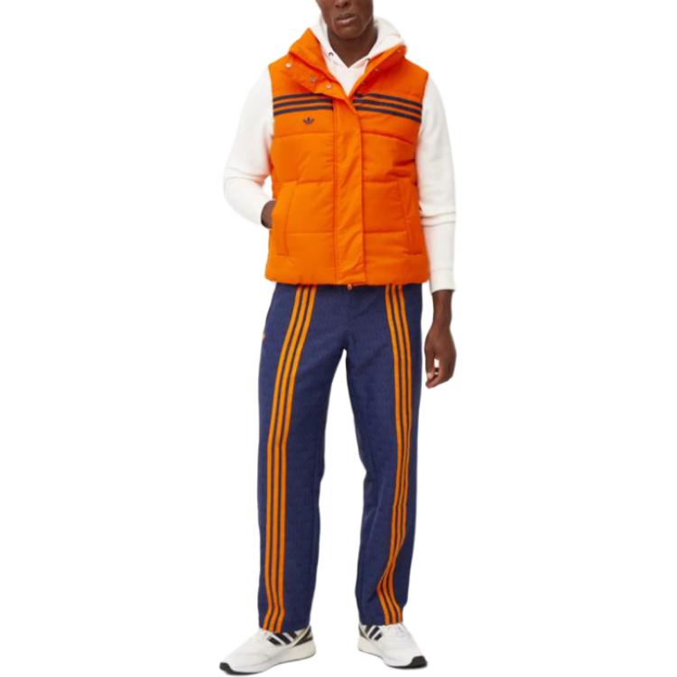 Adidas Originals All Over Print Striped Loose Fit Retro Sports Casual Pants Men Bottoms Night-Blue JN5971