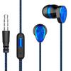 Earphone with Mic Dual Moving Coil 3.5mm In-ear Wired Sports Headphone for Smart Phone