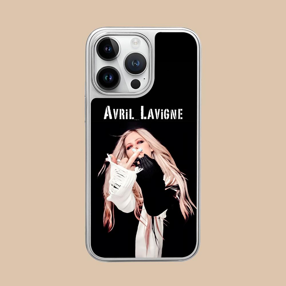 Avril Lavigne Silver Plating Mobile Phone Case for iPhone 17 16 15 14 13 12 11 Air Pro Max Plus Colorful Cover