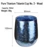Pure Titanium Double-Layer Coffee Cup: Stylish, Portable, and High-Quality for Home or Outdoor Use.