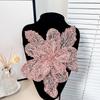 Eye-Catching Flower Fabric Applique Sequined Sewing On Patches for Wedding/ Evening Dress Clothing Patches