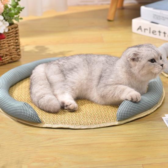 Soft Breathable Round Summer Pet Cat Sleeping Bed Cushion Pet Supplies