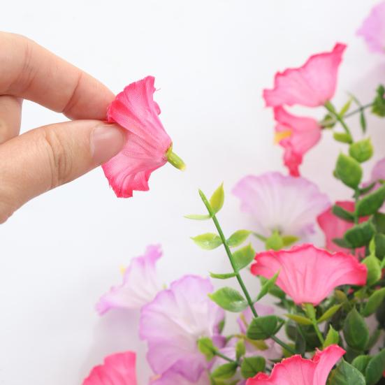 67" Künstliche Blumen Ranken Girlande Falsche Prunkwinde Hängende Ranken Kunstseide Frühlings Blumen Girlande für Kaminsims Wand Zaun Hochzeit Bankett Dekor