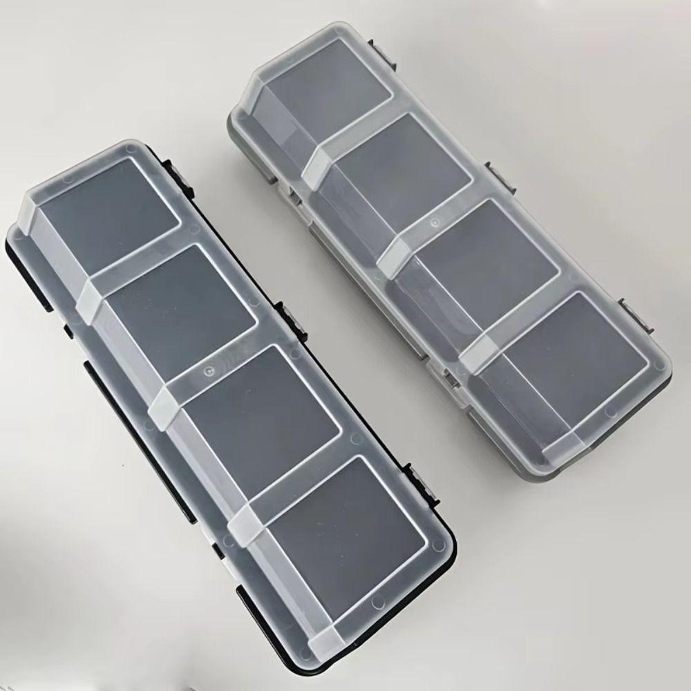 

Plastic Organizer Box Tool Part Storage Case Multi-Compartment Container Case Jewelry сірий