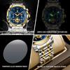 BINBOND Luxury Quartz Watch For Men Vintage Luminous Waterproof Chronograph Men's Watch Business Sport Fashion Casual Reloj+Box