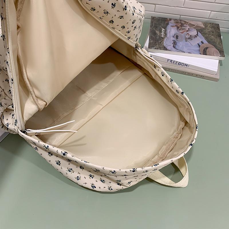 College-Stil Studenten-Schultasche Mädchen Rucksack mit Blumendruck