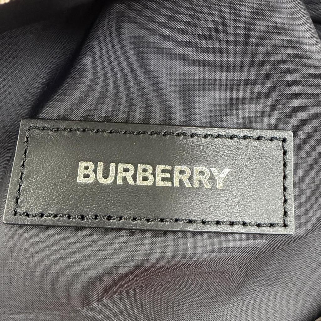 Excellent BURBERRY Daypack Nova Check Logo Backpack Sling Bag Beige 8013921 Used