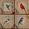 DIY Hummingbird Cross Stitch Kit Non-finished Products with Floral Pattern Birds Cross Stitch Kit Embroidery Art