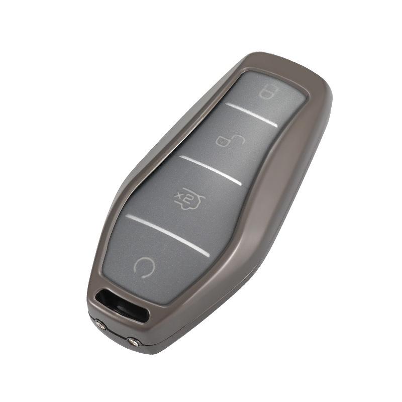 Compatible Key Cover for 2022 BYD Han DM-i EV Genesis Edition - Metal Shell Buckle