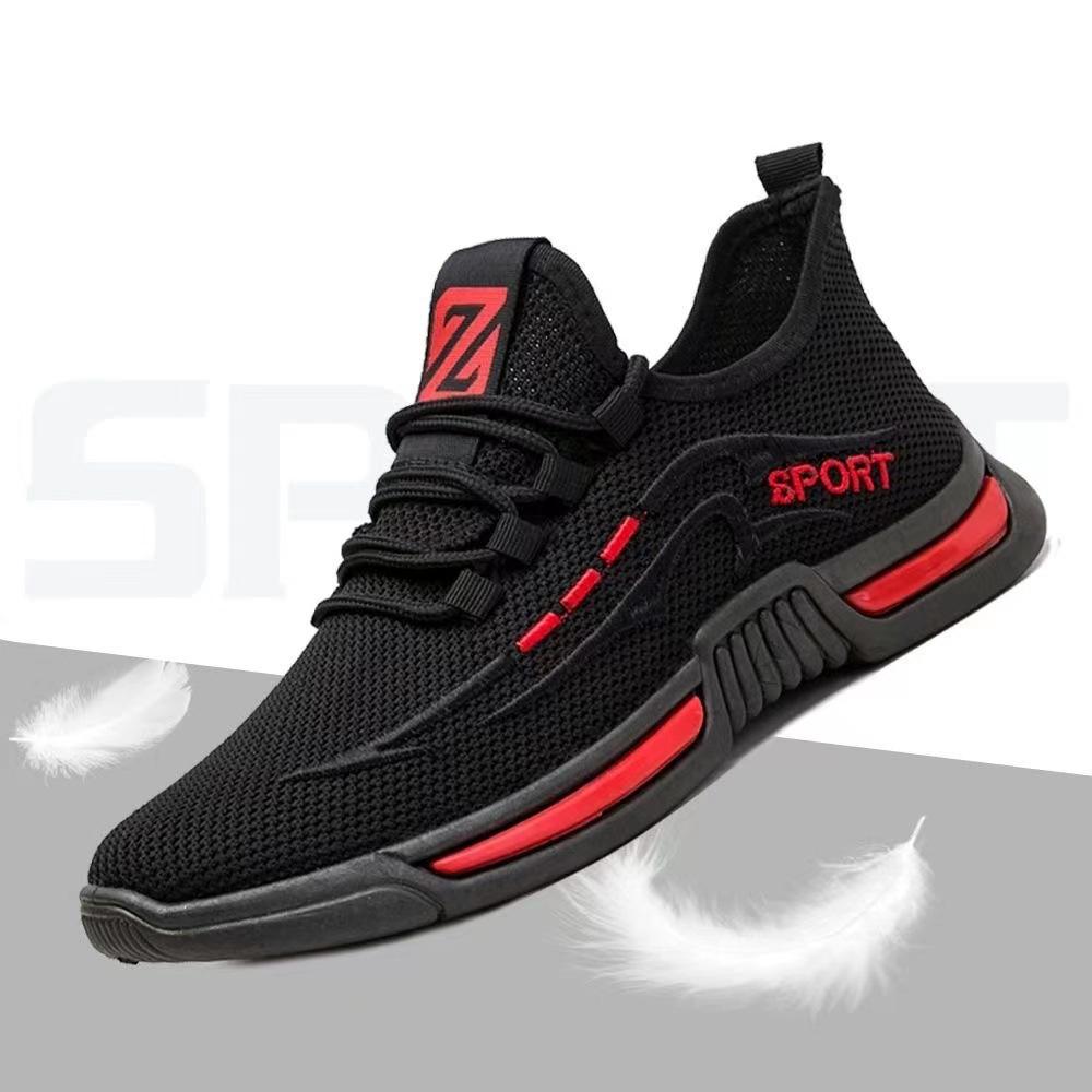 Men's sports shoes autumn and winter new running shoes fashion men's casual trendy shoes men's flying woven breathable casual men's shoes