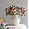 Artificial Retro Roses Flower Arrangement for Living Room, Hotel, or Dining Table - Elegant Entrance Hall Bouquet Decoration