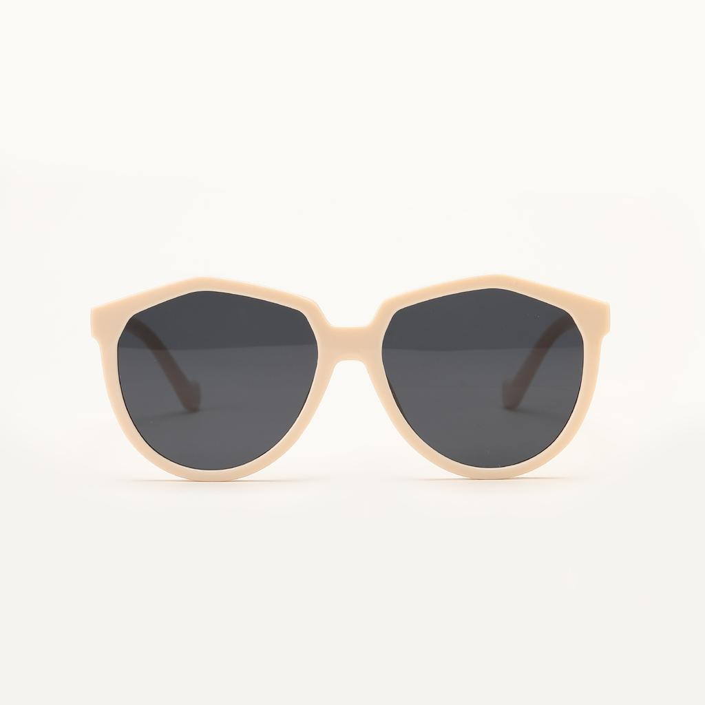 Glasses 95107 Large Frame Black Oval Thin Face Sunglasses Women, Sunglasses Men