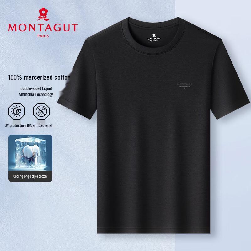 MONTAGUT Herr T-shirt med korta ärmar, svalkande och antibakteriell