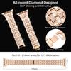 Classic Women Diamond Strap For Apple Watch Band 38mm 40mm 42mm 44mm Stainless Steel Bracelet For iWatch Ultra 49mm 41 45mm 9/8/7/6/5/43